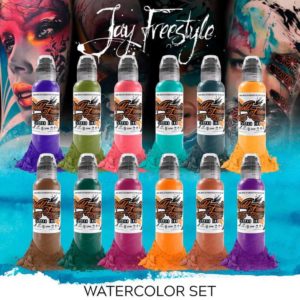 jay freestyle watercolor set de world famous ink millordtattoosupplies.com